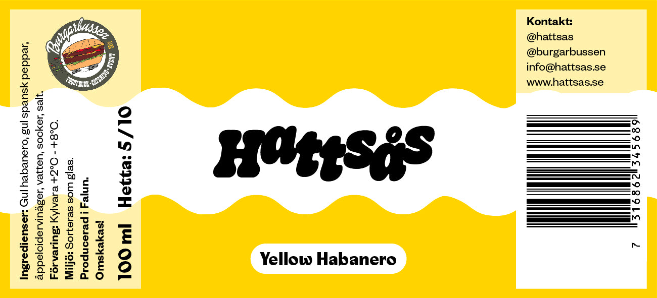 Hattsås Yellow Habanero